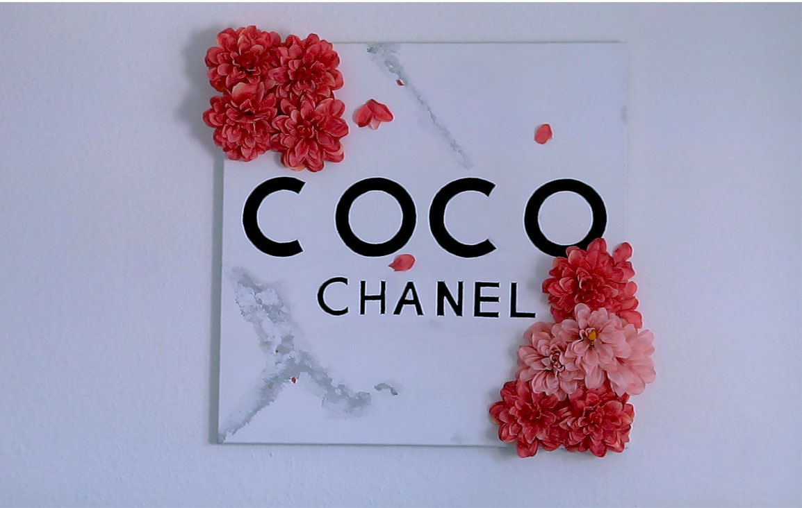 Enchanted On Conadilly Gunnedah FURNITURE LADIES FASHION FLORIST Coco  Chanel  Framed Wall Art